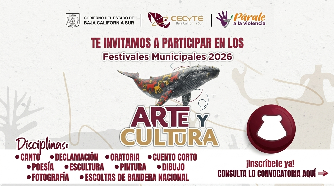Convocatoria Festivales Municipales de Arte y Cultura del CECYTEBCS 2026