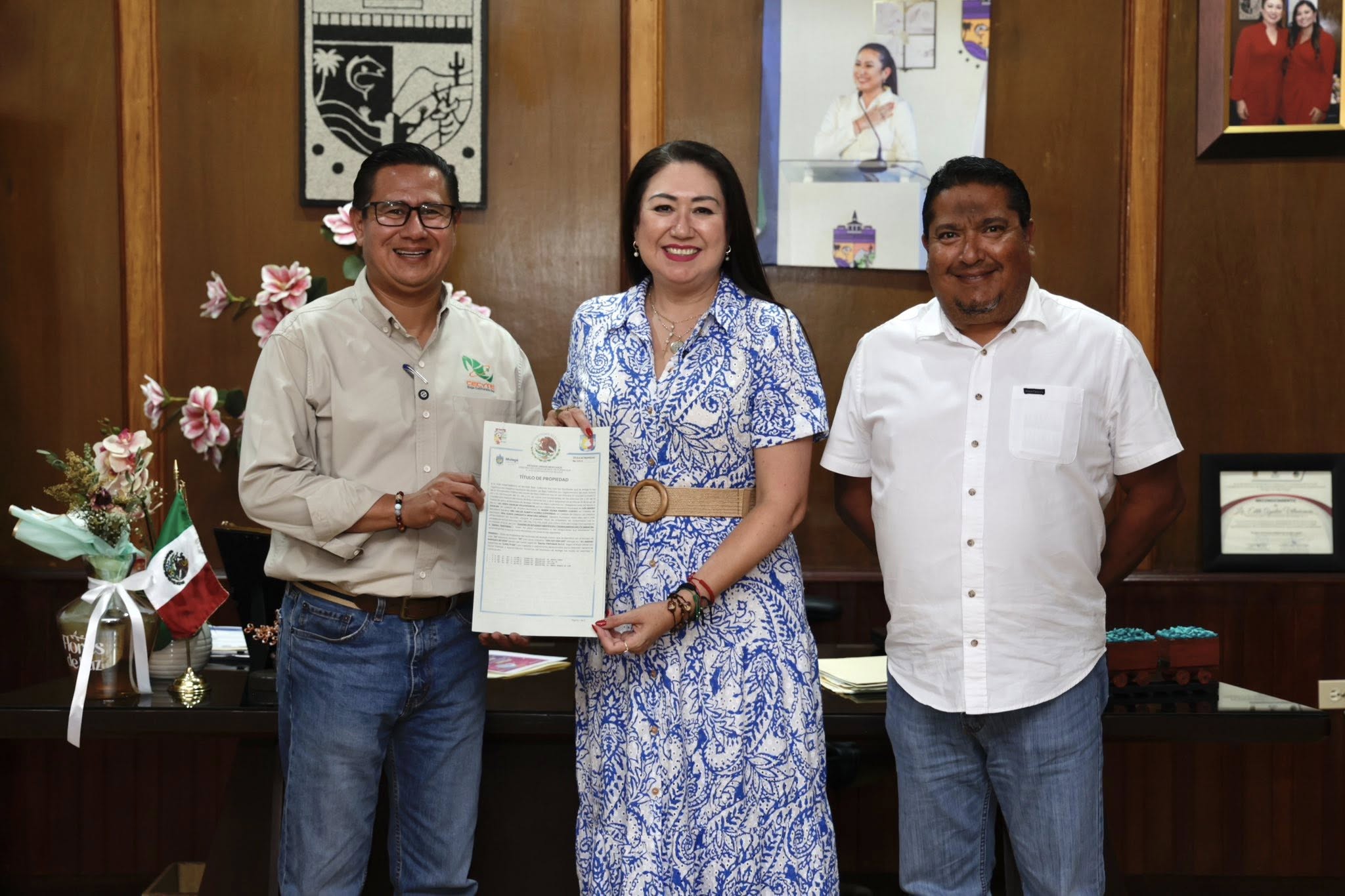 Ayuntamiento de Mulegé dona terreno para nuevo plantel CECyTEBCS